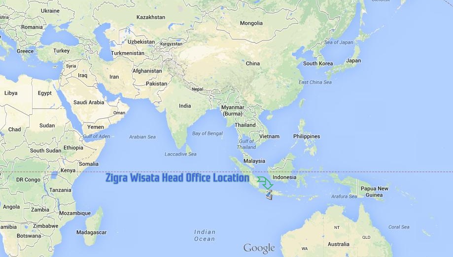 Map Location of Zigra Wisata