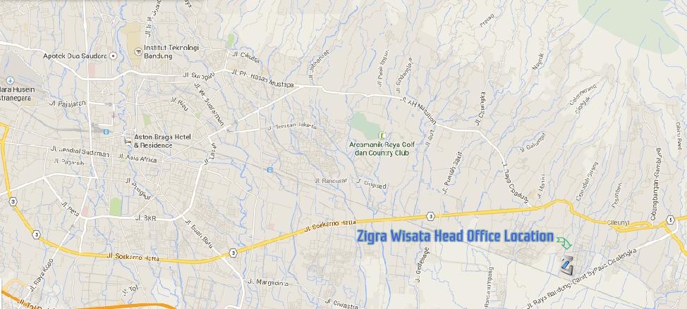 Peta Lokasi Kantor Zigra Wisata