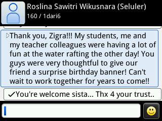 Testimonial of Roslina Sawitri, Bandung